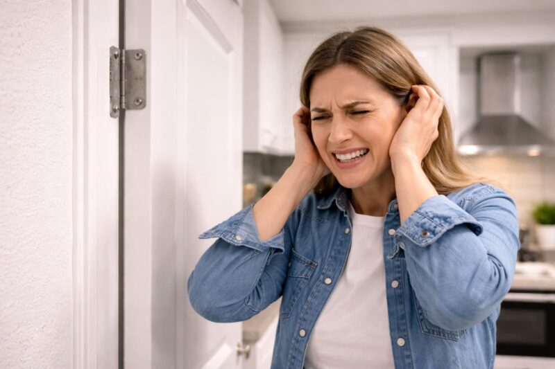 Zena kojoj smeta skripanje vrata u kuhinji